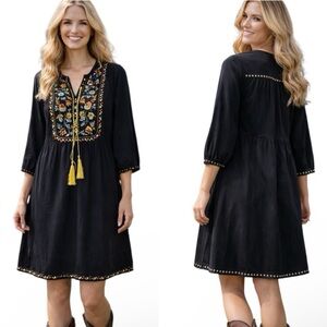 Double D Ranch heavily embroidered studded Jazmin dress NWOT